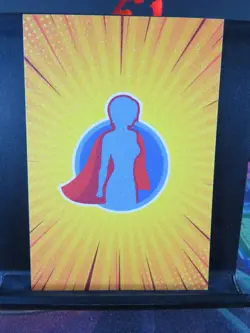 Wonder Woman DC Rare Glitter Art Card Collectible Comic Character CCG NM - Image 3