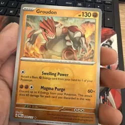 Pokemon Card - Groudon 049/131 Master Ball Reverse - Prismatic Evolutions - Image 1