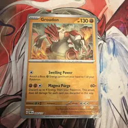 Pokemon Card - Groudon 049/131 Master Ball Reverse - Prismatic Evolutions - Image 2