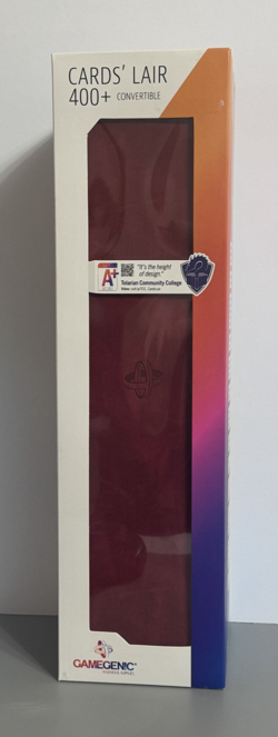 GameGenic Cards' Lair 400+ Convertible Deck Box - Red - UNUSED, BRAND NEW - Image 1