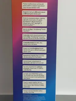 GameGenic Cards' Lair 400+ Convertible Deck Box - Red - UNUSED, BRAND NEW - Image 4