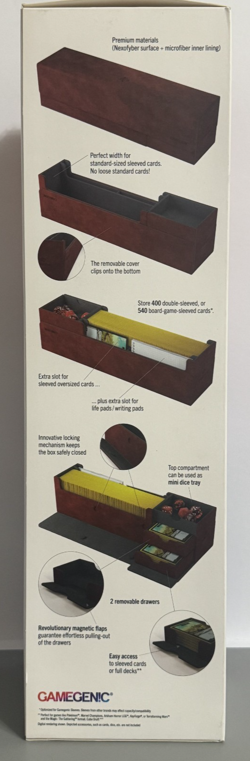 GameGenic Cards' Lair 400+ Convertible Deck Box - Red - UNUSED, BRAND NEW - Image 5