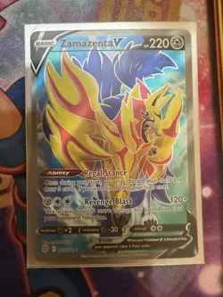 Zamazenta V - 163/172 - Pokemon Brilliant Stars Sword Shield Full Art Card NM - Image 1