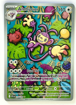 Pokemon Card Ambipom 107/094 Phantasmal Flames Illustration Rare NM - Image 1