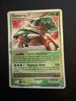 Pokemon Torterra LV.X 122/130 Diamond & Pearl Rare Holo 160 HP English TCG Card - Image 1
