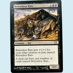Relentless Rats, 10th Edition, NM Near Mint, Magic the Gathering MTG - Image 1