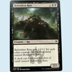 Relentless Rats, Masters 25, NM Near Mint, Magic the Gathering MTG - Image 1