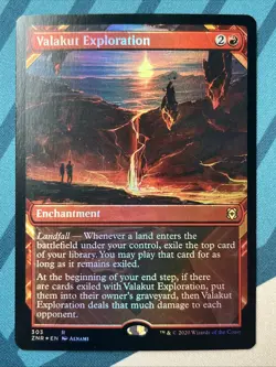 Magic MTG - Valakut Exploration FOIL Showcase (303) Zendikar Rising NM - Image 1