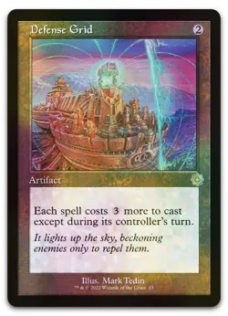 Defense Grid #13 (Foil) (NM) Brothers' War BRR Magic MTG - Image 1