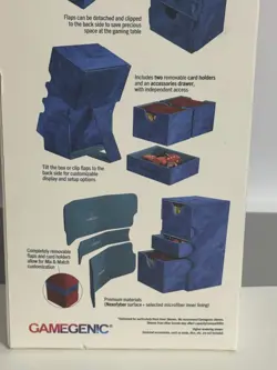 STRONGHOLD 200+ XL Deck Box GameGenic - BLUE - BRAND NEW - Image 4