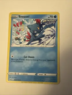 Pokemon TCG Sneasel Card Chilling Reign Common 30/198 NM - Image 1