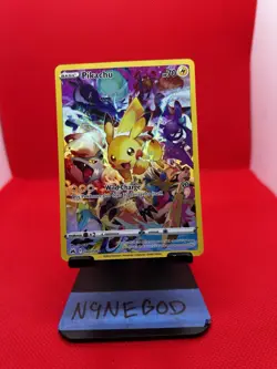 Pokemon TCG Pikachu Secret Rare Full Art Holo 160/159 Crown Zenith - Image 1
