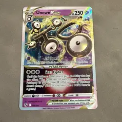 Unown VSTAR 066/195 - Silver Tempest - Ultra Rare Holo Pokemon NM-MINT 🔥 - Image 1