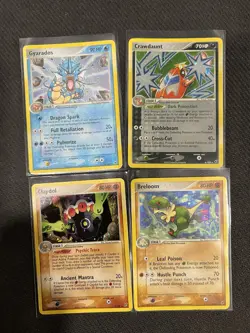 Pokemon Holo Rare Ex Deoxys Gyarados 8/107, Breloom 3, Claydol 5, Crawdaunt 6 - Image 1