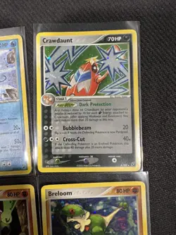 Pokemon Holo Rare Ex Deoxys Gyarados 8/107, Breloom 3, Claydol 5, Crawdaunt 6 - Image 3