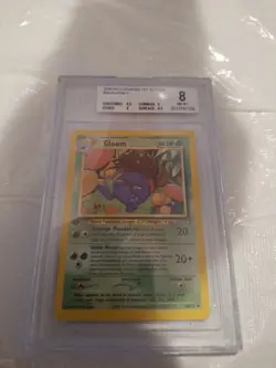 2000 Pokemon Neo Genesis 1st Edition 36 Gloom PSA 8 - Image 1