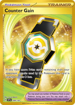 COUNTER GAIN 249/191 HYPER RARE SURGING SPARKS POKEMON NM - Image 1