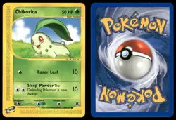 CHIKORITA 100/165 C MP EXPEDITION BASE SET POKEMON - Image 1