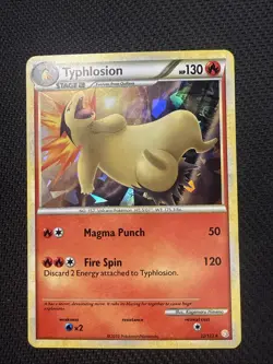 Pokemon Typhlosion Cracked Ice Holo 32/123 Deck Exclusives LP/MP - Image 1