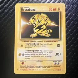 Pokemon TCG Electabuzz Base Set 20/102 - Image 1