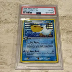 Psa 8 Pokemon Ex 2005 Pelipper Rev. Foil Deoxys #21 - Image 1