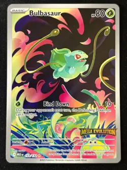 Pokemon TCG Bulbasaur Mega Evolution Promo Stamped 133/132 NM - Image 1