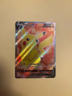 Pokemon PIKACHU V 157/172 Full Art Holo (Brilliant Stars) NM/Near Mint - Image 1