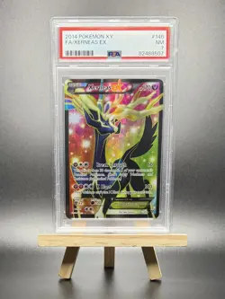 2014 POKEMON XERNEAS EX FULL ART HOLO #146 XY PSA 7 LEGENDARY FAIRY TYPE - Image 1