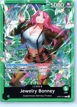 One Piece Jewelry Bonney () L Starter Deck 24: GREEN Jewelry Bonney ST-24 OP07-0 - Image 1