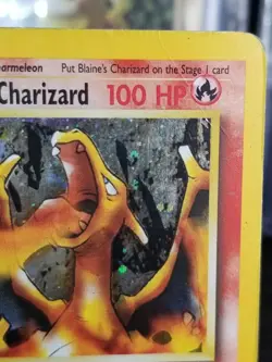 [HP/DMG](B) English Blaine's Charizard 2/132 Gym Challenge Holo Pokemon TCG - Image 4