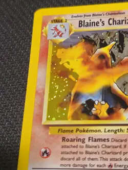 Blaine's Charizard Gym Challenge 2/132 Error Fighting Symbol Holo Rare Swirl - Image 3