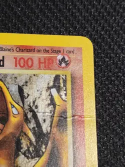 Blaine's Charizard Gym Challenge 2/132 Error Fighting Symbol Holo Rare Swirl - Image 4