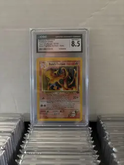 2000 GYM CHALLENGE ERROR FIGHTING SYMBOL HOLO BLAINE'S CHARIZARD #2 CGC 8.5 - Image 2