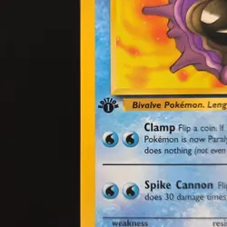 Pokemon TCG Card Cloyster 32/62 Fossil 1st Edition Uncommon Vintage - LP - Image 3