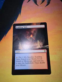 MTG ALTERED 1X Scalding Tarn magic the gathering Hand Painted Full art - Image 1