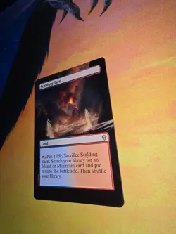 MTG ALTERED 1X Scalding Tarn magic the gathering Hand Painted Full art - Image 2