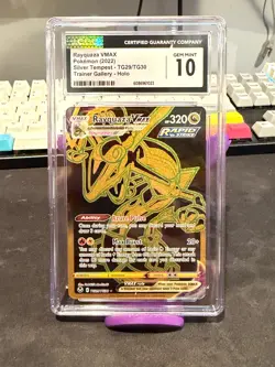 CGC 10 Rayquaza VMAX TG29/TG30 Silver Tempest Trainer Gallery Pokemon 2022 - Image 1
