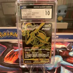 Rayquaza VMAX CGC 10 Silver Tempest TG29/TG30 Secret Rare Trainer Gallery Holo - Image 1