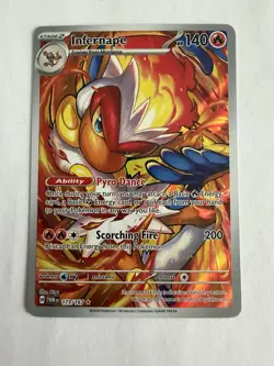 Pokemon TCG Infernape Card Twilight Masquerade Illustration, Rare, 173/167 NM - Image 1