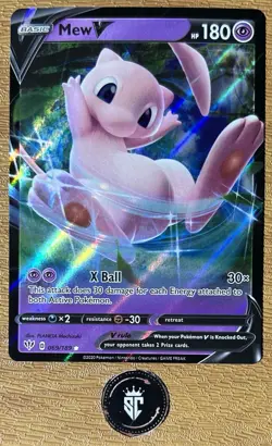 Mew V - Ultra Rare Holo - Pokemon Darkness Ablaze 069/189 - Image 1