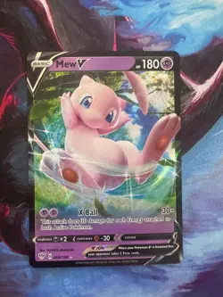 MEW V 069/189 HOLO RARE V DARKNESS ABLAZE POKEMON NM - Image 1