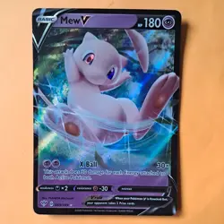 Mew V 069/189 Darkness Ablaze - Half Art pokemon Card holo rare - Image 1