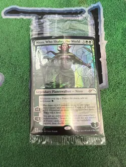 MTG SEALED Nissa, Who Shakes the World 518 Secret Lair Stained Glass Promo - Image 1