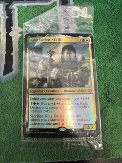 MTG SEALED King Darien XLVIII 204/281 Dominaria United Prerelease Promo Holofoil - Image 1