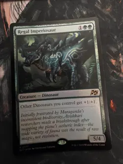 MTG Magic the Gathering Regal Imperiosaur (177/579) Aetherdrift LP FOIL - Image 1