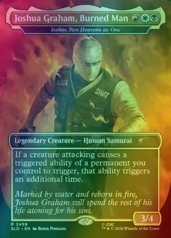 Joshua Graham, Burned Man Secret Lair x Fallout Welcome to New Vegas Foil MTG NM - Image 1