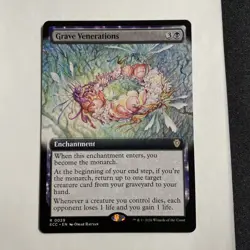 Magic the Gathering MTG ECC Grave Venerations 29 Regular Near Mint - Image 1