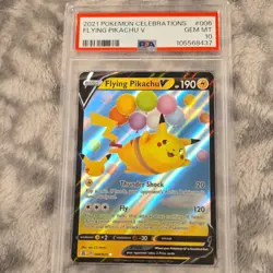 Pokemon Celebrations Flying Pikachu V 006/025 Ultra Rare Holo PSA 10 - Image 1