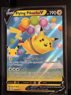 Pokemon TCG Flying Pikachu v Celebrations Holo Ultra Rare Card 006/025 - Image 1