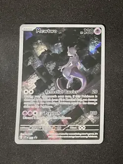 Pokemon Mewtwo TCG Black Star Promo Card 151 Holo UPC 052 - Image 1